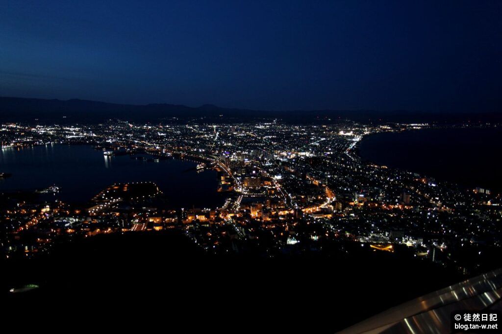 函館山から見た函館市街地の夜景