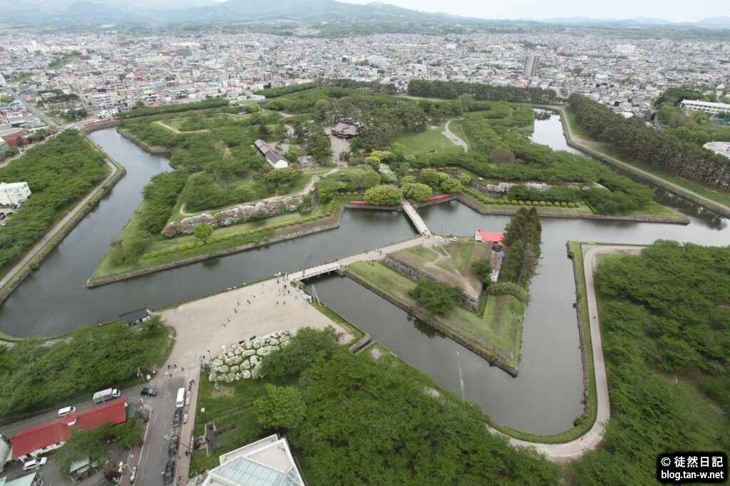 展望台から見た五稜郭