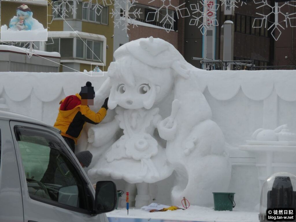 さっぽろ雪まつり2026の「雪ミク雪像」